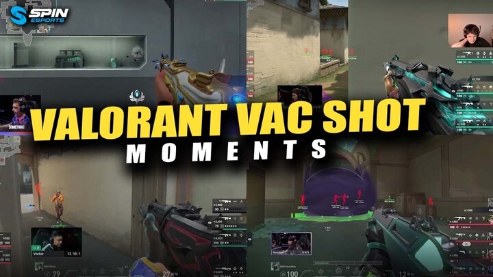 VALORANT VAC SHOT MOMENTS IN VCT! THRU SMOKE & WALL SHOTS!
