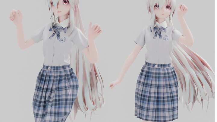 [Fabric|Weak MMD] Siapa yang tidak suka gadis JK ini? (＾－＾)