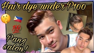 DIY HAIR COLOR NO BLEACH UNDER P100 PANG SALON BES!) ✨| TAGALOG TUTORIAL HAIR DYE ♥️