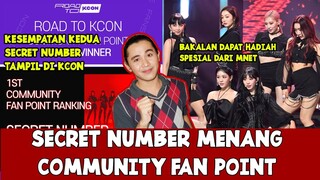 Selamat, Secret Number Menang 1st Community Fan Point Mnet !!