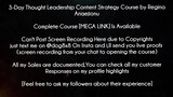 3-Day Thought Leadership Content Strategy Course by Regina Anaejionu Download