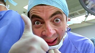 Mr. Bean is an idiotic crazy surgeon