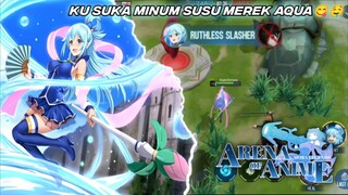 Ku Suka Minum Susu Merek Aqua Hingga Tetes Terakhir😋🤤 - Arena Of Anime Gameplay