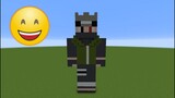 ❤️ [TUTO] Comment Faire une Statue de Kakashi Hatake sur Minecraft ❤️