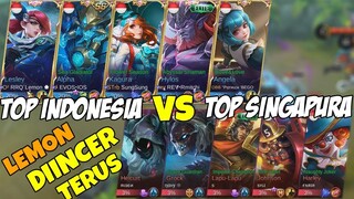 RRQ'LEMON DIINCER Terus Sama Pemain Singapura, Sampai harus KEJAR-KEJARAN - Mobile Legends Indonesia