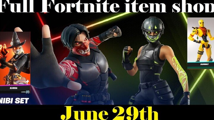 Fortnite Item Shop *ใหม่* ชุด FOX FIRE! 29 มิถุนายน (Fortnite Battle Royale)