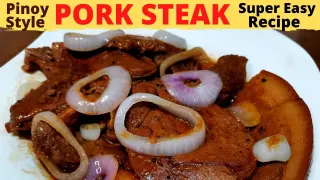 PORK STEAK | PORK CHOP STEAK | FILIPINO Style Pork Steak | SUPER EASY Recipe
