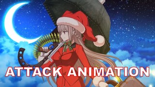 Fate Grand Order | Nightingale Archer (Santa) - Attack/Noble Phantasm Animation