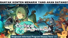 Inilah rangkuman konten-konten yang akan hadir di versi 1.5 Honkai: Star Rail