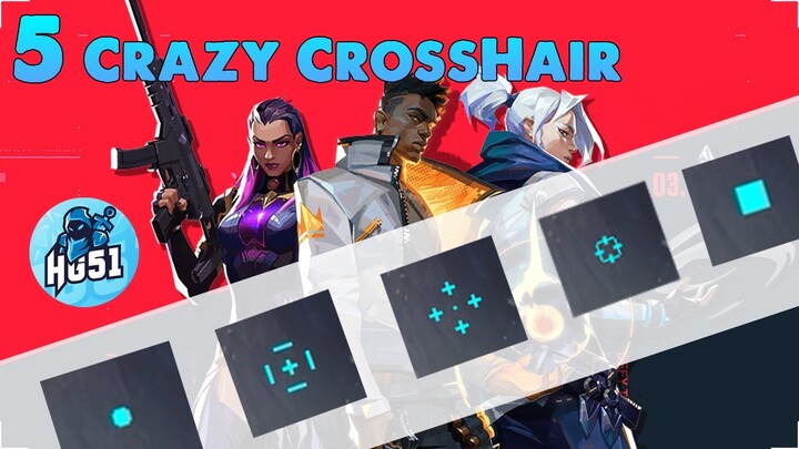 5 Crazy Crosshair Valorant | How To Setting | Hoàng Giang nè