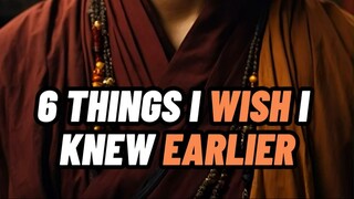 6 THINGS I WISH I KNEW EARLIER ✔