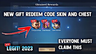 MALAYSIA EVENT! HOW TO GET NEW GIFT REDEEM CODE SKIN AND CHEST REWARDS! LEGIT! | MOBILE LEGENDS 2023