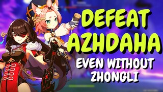 How to Beat Azhdaha(New Weekly Boss) Even Without Zhongli - Genshin Impact