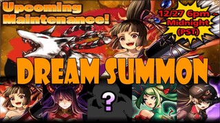 UPCOMING MAINTENANCE DARK LIESE BANNER | GRAND SUMMONERS GL