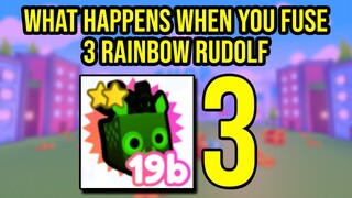 What Happens When You Fuse 3 Rainbow Rudolf in Pet Simulator X