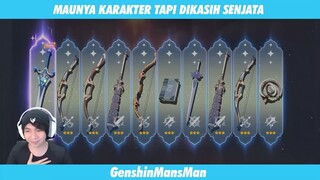 Maunya karakter tapi dikasih senjata