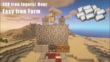 How to Make Automatic Iron Farm without Zombie in Minecraft 1.17