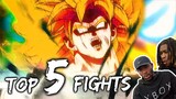 Top 5 BEST Animated Anime Fight Scenes!