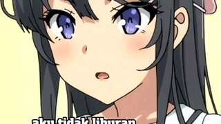 mai-san itu sebenarnya suka sama aku, tapi dia tidak mengetahui keberadaanku 🗿, menunggu s2 nya🗿😱