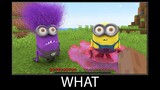 Minecraft wait what meme part 215 realistic minecraft Purple Minions