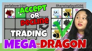 WHAT PEOPLE TRADE FOR MEGA NEON DRAGON IN ADOPT ME (MOIRA IS BACK) Accept or Decline?