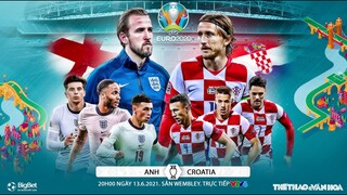 [VTV6 trực tiếp bóng đá EURO 2020] Anh vs Croatia (20h00 ngày 13/6) - Bảng D. Soi kèo nhà cái