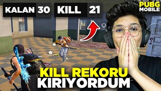 ATLADIĞIM YERDE 21 KİLL ALDIM! KİLL REKORU KIRIYORDUM!! - PUBG MOBİLE