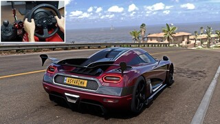 Koenigsegg Agera RS - Forza Horizon 5 | Thrustmaster T300RS Gameplay