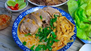 HANGCANCOOK || Cách nấu BÚN MĂNG VỊT (măng khô) thơm ngon, đậm đà như ngoài tiệm