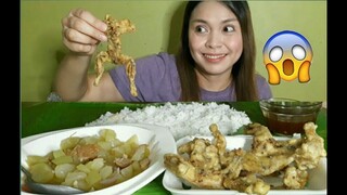 PRITONG PALAKA (FRIED FROG) AT GINISANG UPO