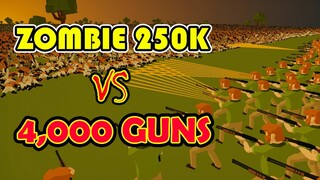 Zombie 250k VS Shotgun 4,000 Guns - SwarmZ