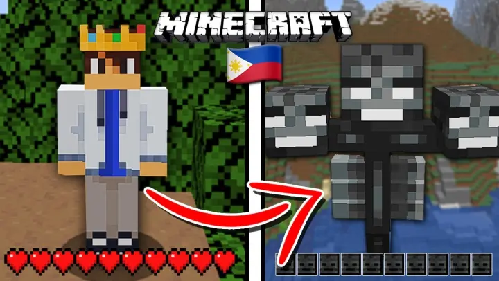 Beating MINECRAFT as a Wither... (Tagalog)