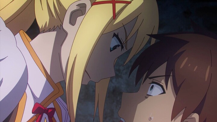 Facing a strong man with a cracked skull! Kazuma: Chris forced me to do it. She is the mastermind! B