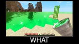 Minecraft wait what meme part 221 realistic minecraft Emerald water