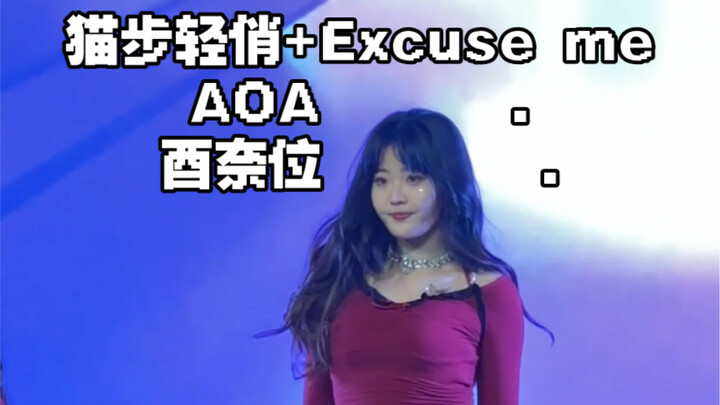【酉奈位】AOA 猫步轻俏 Excuse me串烧｜校园表演｜直拍