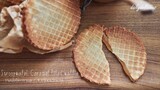 Stroopwafel: Caramel filled waffle/ วาฟเฟิ้ลใส้คาราเมล/ キャラメルワッフル