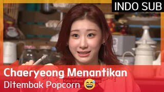 Chaeryeong Menantikan Ditembak Popcorn 😅 #IdolSongDictationContest2  🇮🇩SUB INDO🇮🇩