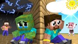Monster School : Unlucky and Lucky - Baby Zombie - Minecraft Animation