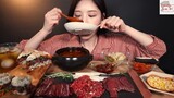 Đồ ăn Hàn : Nhăm nhăm gỏi thịt bò, sashimi bò sống cùng bánh mì kẹp thịt bò 2 #MonngonHan