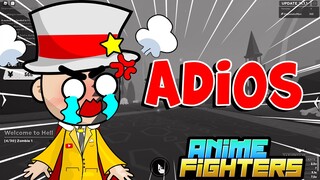 😭 ADIOS ANIME FIGHTERS ROBLOX?? UPDATE 21 😭