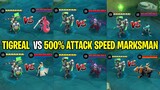 Eksperimen Tigreal Vs 500% Attack Speed 5 Marksman