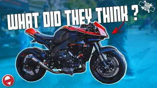 Taking our MOTORCYCLE build to a CAR SHOW!! | 2008 CBR1000RR Street Fighter Build - Day 37
