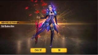 Garena Free Fire Bí Kíp Mở 1 HIT Ra Skin Vòng Quay Kim Cương Và Săn Skin Quỷ Kiếm || Vũ Liz Mobile