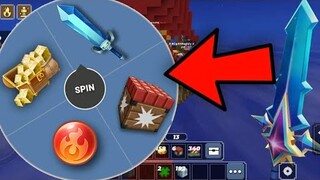 Using Any Item I Randomly Spin The Wheel in Bedwars Blockman Go