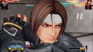 KOF15　チャンピオン　草薙京　炎マスターの21Hitコンボ