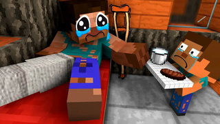 Monster School Baby Steve กลายเป็นขอทาน - Sad Story - Minecraft Animation