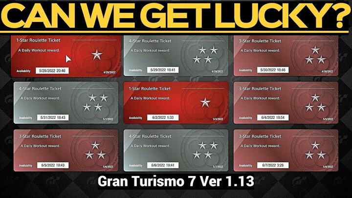 Gran Turismo 7 (PS5) - Can We Get LUCKY? Opening Roulette Tickets!