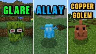 3 Mob!!ใหม่ที่ถูกโหวต ในมายคราฟ!! แอดออน GLARE, ALLAY DAN COPPER GOLEM | Minecraft PE