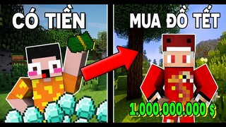 LÀM THẾ NÀO ĐỂ CÓ ĐỒ TẾT ĐẸP NHẤT TRONG MINECRAFT !! - KHANGG VN