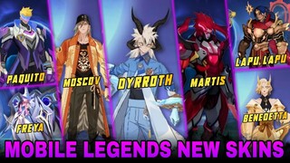 DYRROTH BEAST SKIN SERIES | VALIR & MARTIS SKIN | 30 NEW BLANK SKIN UPDATE - MLBB #whatsnext